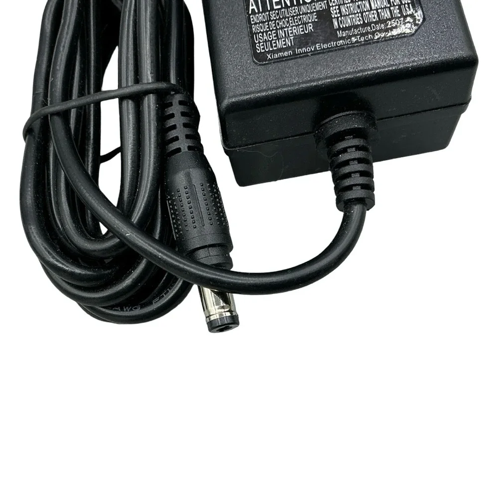 Innvcy AC Adapter Power Supply IVP1200-2000B 12V 2A Wall Plug Black
